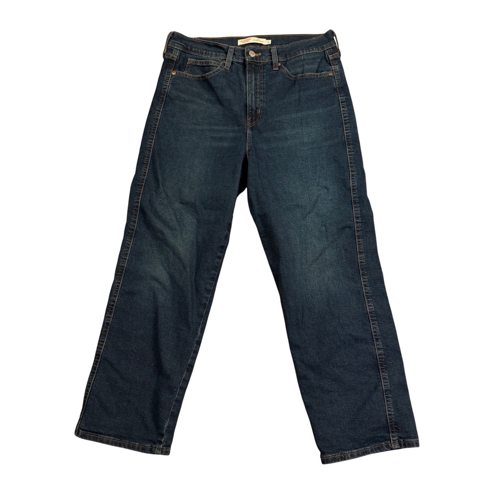 Signature by Levi Strauss Vintage High Rise Straight Jeans Dark Wash Womens 10‎
